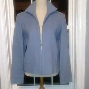 Louben Wool Cashmere Blazer in Steel Blue